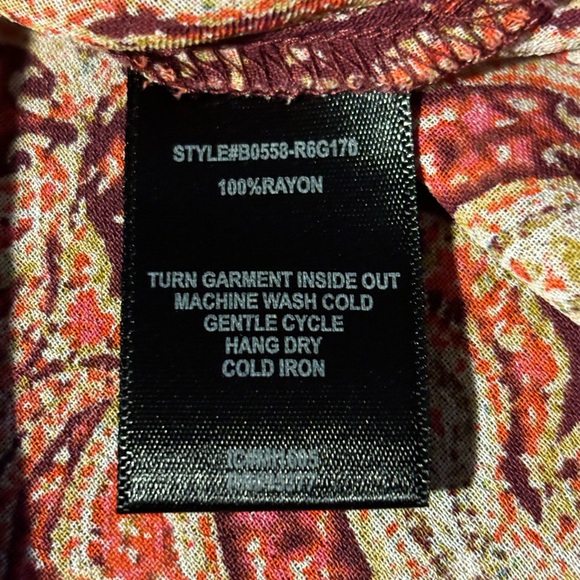 SANCTUARY LYRIC BELL SLEEVE SUNSET BOHO TIE NECK MEDALLION TOP S - Picture 8 of 8